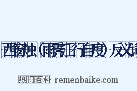 西窗烛（雨霁江行自度）反义词是什么意思的图片